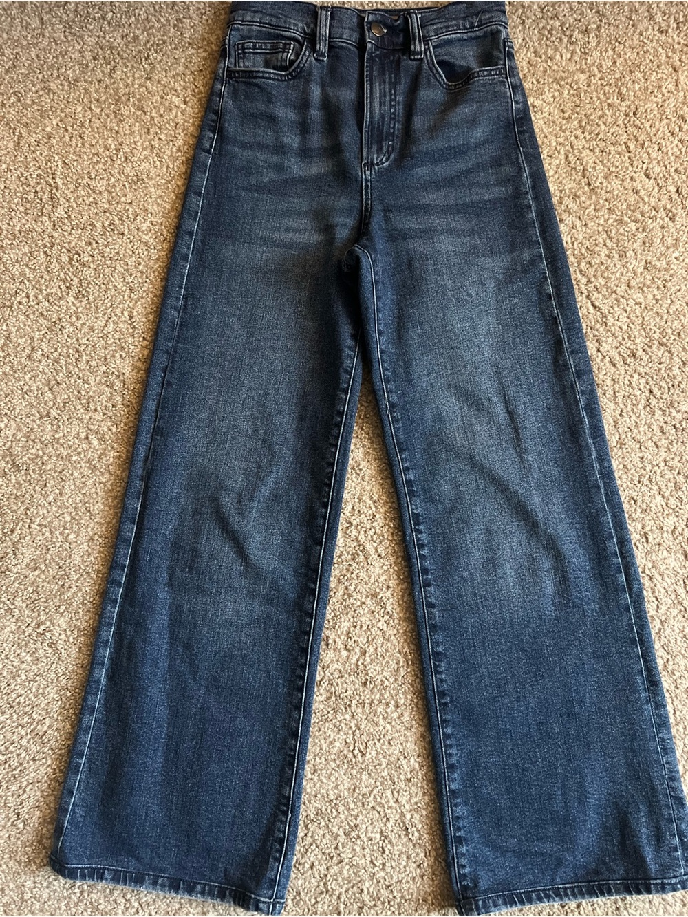 Joe's Jeans Wide Leg Dark Blue Denim